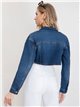 Cazadora denim cropped azul (S-M-L-XL)