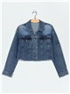 Cropped denim jacket azul (S-XXL)