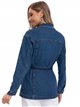 Belted denim overshirt azul (S-XXL)