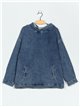 Oversized denim sweatshirts azul (S-M-L-XL)