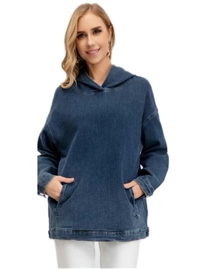 Oversized denim sweatshirts azul (S-M-L-XL)