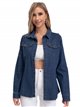 Elastic denim shirt azul (S-XXL)