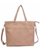 2 pieces Contrast tote bag + crossbody bag khaki