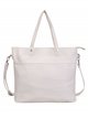 2 pieces Contrast tote bag + crossbody bag white