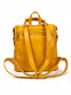 Backpack with zip yellow