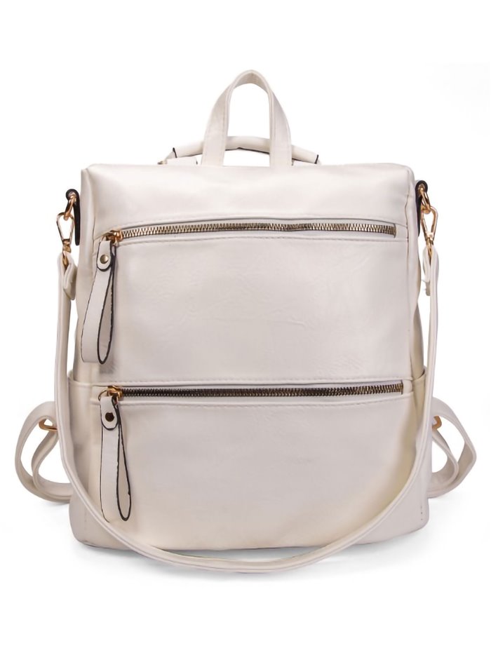 Mochila cremalleras white