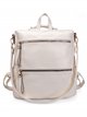 Backpack with zip white