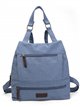 Canvas backpack with zip dinem-blue