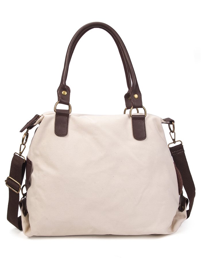 Citybag canvas combinado beige