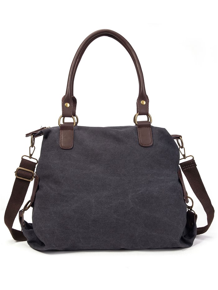 Citybag canvas combinado black