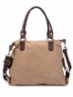 Contrast canvas citybag khaki