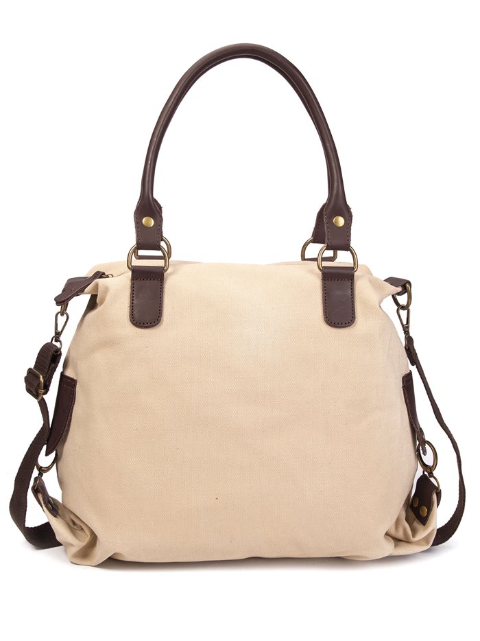 Citybag canvas combinado apricot