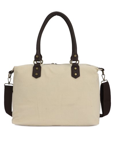 Contrast canvas citybag apricot