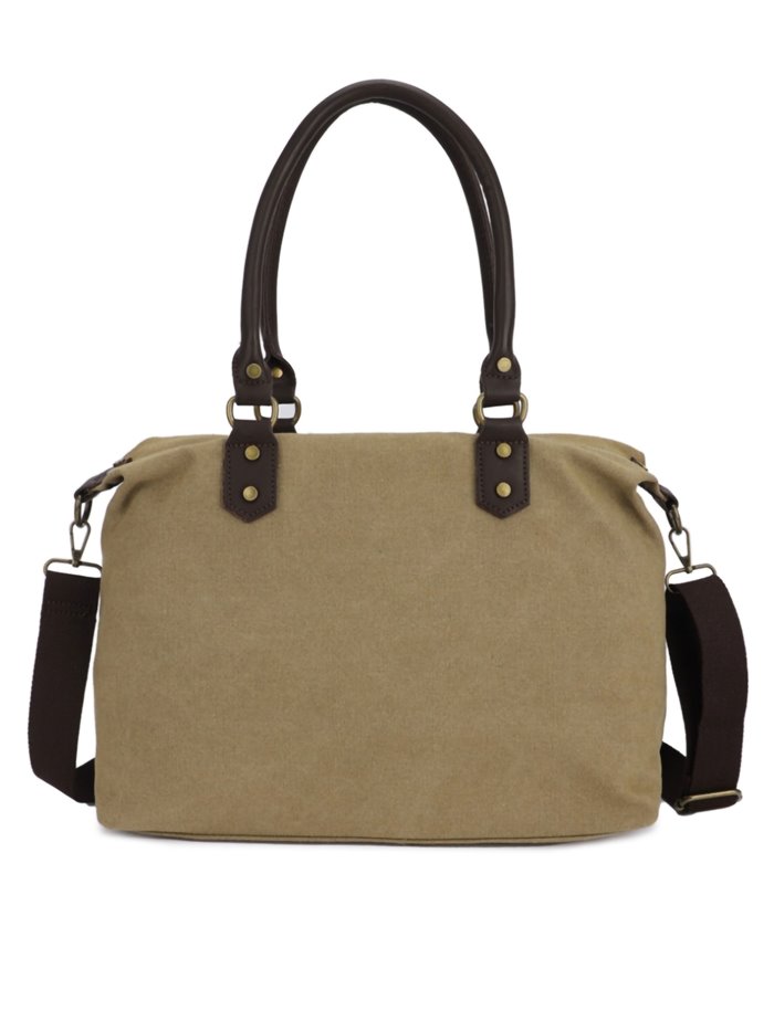 Citybag canvas combinado khaki