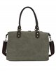 Contrast canvas citybag olive-green