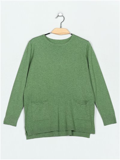 Soft sweater with pockets (M/L-L/XL)