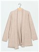 Frayed edge knitted cardigan (M/L-L/XL)