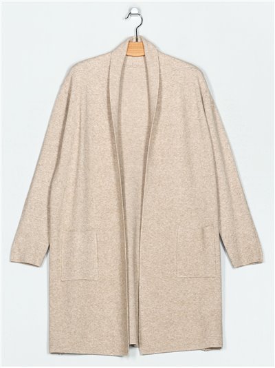 Knitted cardigan with pockets (M/L-L/XL)