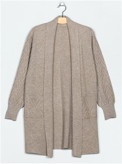 Textured knit cardigan (M/L-L/XL)