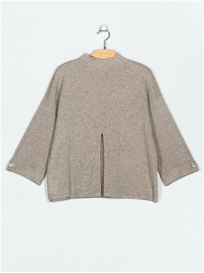 Oversized sweater with a vent (M/L-L/XL)