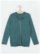 Knitted cardigan with hood (M/L-L/XL)