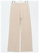 Ribbed straight knit trousers (M/L-L/XL)