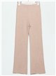 Straight knit trousers with a vent (M/L-L/XL)