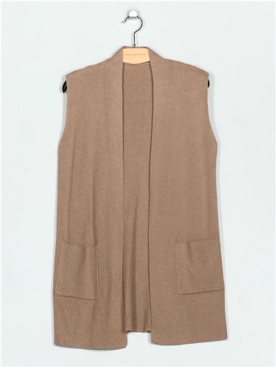 Knit waistcoat with pockets (M/L-L/XL)