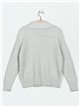 Zip neck knit sweater (M/L-L/XL)