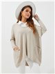 Plus size contrast sweater (S/M-L/XL)