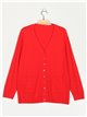 Plus size soft knitted cardigan (M/L-L/XL)