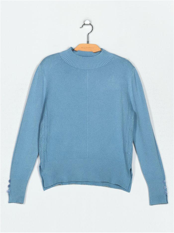 Textured cable-knit sweater (M/L-L/XL)