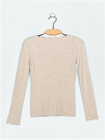 Ribbed waves sweater (M/L-L/XL)