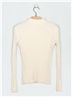 High neck ribbed sweater (M/L-L/XL)