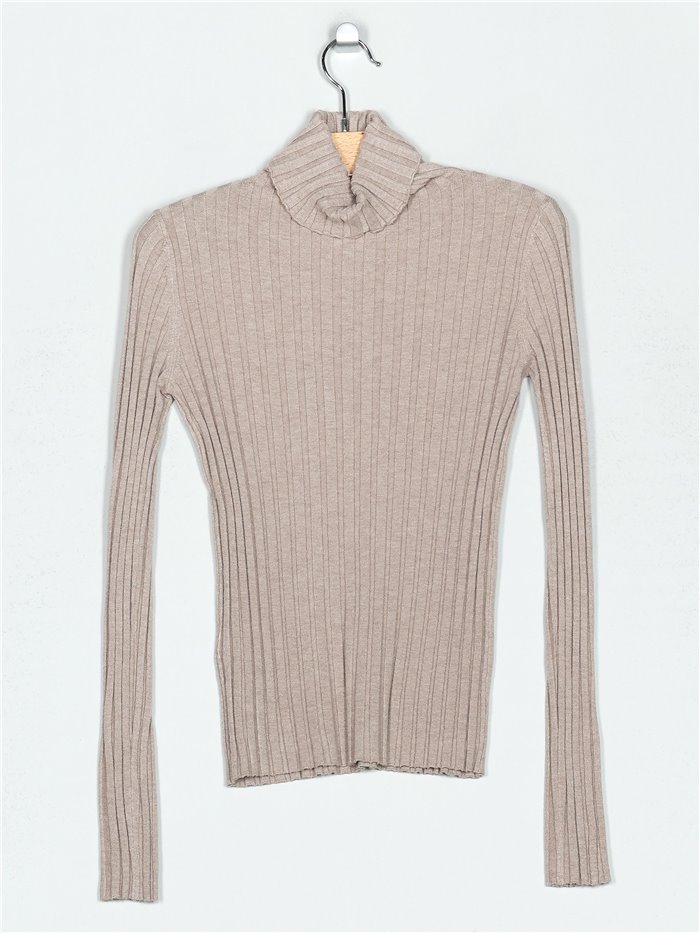 Roll neck ribbed sweater (M/L-L/XL)