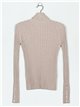 Roll neck ribbed sweater (M/L-L/XL)