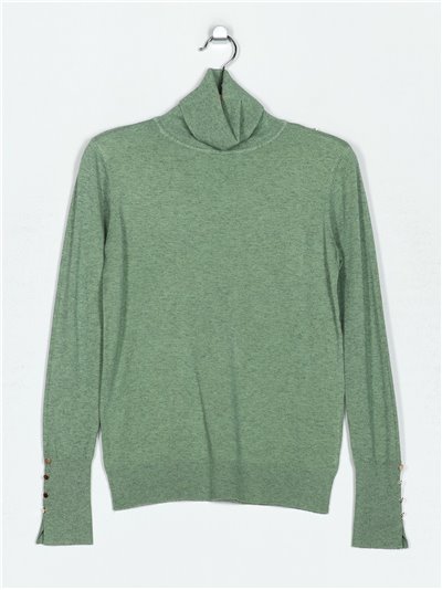 Roll neck sweater with buttons (M/L-L/XL)