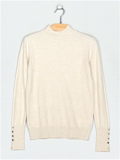 Soft sweater with buttons (M/L-L/XL)
