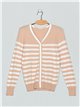 Striped knit cardigan (M/L-XL/XXL)