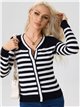 Striped knit cardigan (M/L-XL/XXL)