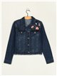 Embroidered denim jacket azul (S-XXL)