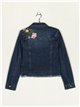 Embroidered denim jacket azul (S-XXL)