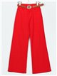 Belted straight jeans rojo (S-XXL)