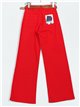 Belted straight jeans rojo (S-XXL)