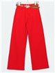 Belted straight jeans rojo (S-XXL)