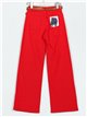 Belted straight jeans rojo (S-XXL)