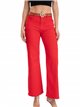 Belted straight jeans rojo (S-XXL)