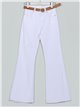 Belted flare jeans blanco (S-XXL)