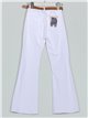 Belted flare jeans blanco (S-XXL)