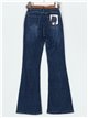 Jeans flare cinturón azul (S-XXL)